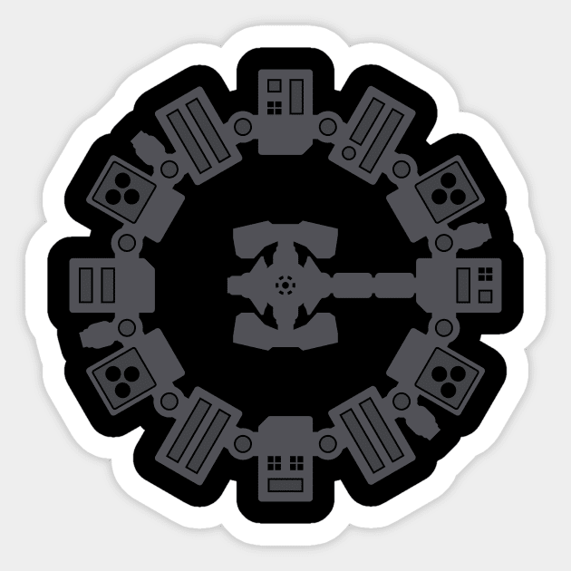 Interstellar Endurance :: Dark Sticker by allisawr